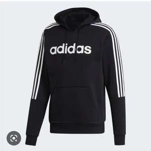 NWT adidas Essentials 3-Striped Hooded Sweatshirt- Size XL